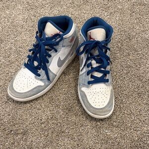 Nike Blue and White Sneakers